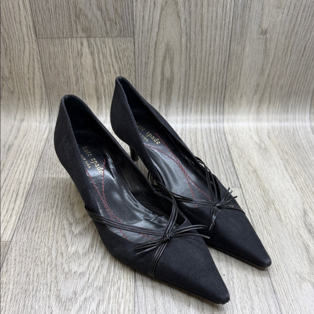 Kate Spade Black Pointed Heels